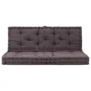 Charcoal Cushions 2 Pcs For Garden Bench Pallet Sofa Cushion Set Decorative Seat