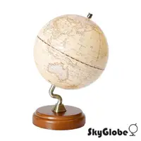 在飛比找momo購物網優惠-【SkyGlobe】10吋仿古木質底座立體地球儀