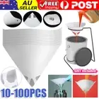 100 High Quality Micron Paint Paper Strainers Sieve Filter Nylon Mesh Net Funnel