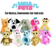 New LullaPets Plush Stuffed Animals Gift Toy Surprise Dog Cat Bear Monkey Bunny