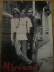 NIRVANA fantastic vintage POSTER Soundgarden/Pearl Jam/Foo Fighters/Kurt Cobain