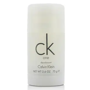 【Calvin Klein 凱文克萊】CK ONE 中性淡香水體香膏(75g .平行輸入)