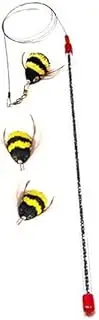 Go Cat Da Bee Teaser Wand and Two Extra Bee Attachments from The Maker of Da Bird and Cat Catcher - Value Pack