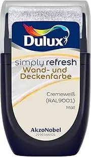 [Dulux] Simply Refresh Wall and Ceiling Paint Cream White RAL9001 Tester 30 ml