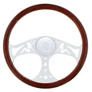 18" Chrome "Lady" Steering Wheel for Peterbilt 1998+ and Kenworth 2001+