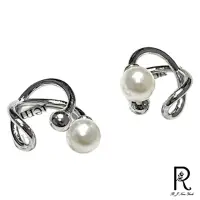 在飛比找momo購物網優惠-【RJ New York】獨創魅力珍珠耳夾式耳環(白金色)