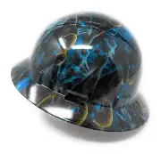 Blue Skull Full Brim Hard Hat with with Fas-trac Suspension with Air Flow Vents