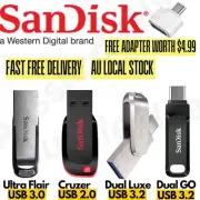 SanDisk Cruzer Flair Luxe Ultra GO Dual USB C 64GB 128GB 256GB USB Flash Drive.