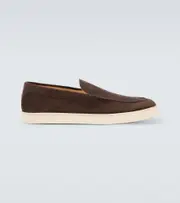 [Brunello Cucinelli] Brunello Cucinelli Herringbone suede loafers AU 9 brown