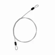 Cycling Sports Security Loop Cable Scooter Lock Silver Stainless Steel Fit
