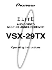 Pioneer VSX-29TX Receiver Owners Manual