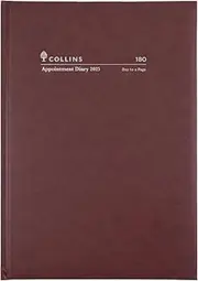 Collins Appointment 2025 Diary - Day to a Page View (6am - 9pm, 1/2 hourly)