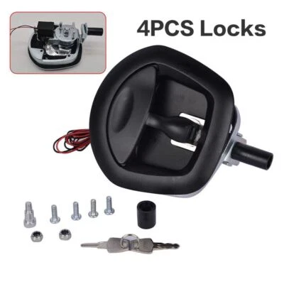 4PCS Central Locking Handles Whale Tail Lock Power Operated Recessed Folding AU