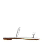 Casadei Soraya Solar Eclipse Flat Sandals 36,39,40 White