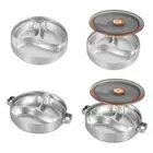 304 Stainless Steel Container with Compartments Lunch Box for Adults Kids