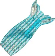 Pool Floats, 65.0x35.4 Inch Inflatable Mermaid Pool Float with Fishtail Shape, Shiny for Party, Beach, Lake