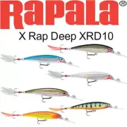 Rapala X-Rap Deep Diving, XRD-10, 4", 7/16 oz, Choice of Colors