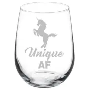 Unique AF Unicorn Stemmed / Stemless Wine Glass