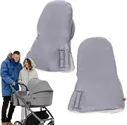 Baby Stroller Gloves Stroller Gloves Hand Muff | Foldable Handlebar Stroller Gloves, Adjustable Winter Stroller Gloves for Parents and Carers in Cold Weather, f