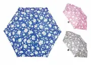 Ladies Drizzles Supermini Rose Pattern Umbrella - UU237