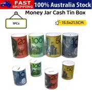 10 20 50 100 Dollar Note Money Tin Australian Box Jar OZ variety Piggy Bank Coin