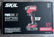 SKIL ID6744A-10 PWRCORE 12 BRUSHLESS 1/4" HEX IMPACT DRIVER KIT