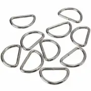 D Rings for Straps and Belts Set of 20 Metal Buckles for Bags and Purses