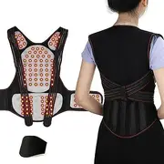 [BEdaw] Magnetic Therapy Health Care Lumbar Back Brace Tourmaline Self-Heating Waist Support Belt Post Surgery Posture Corrector for Middle Aged and Elderly Men Women Keeping Warm 2023,L