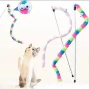 Cat Toys Wand Spring Stick Chew Funny Long-lasting Attractive