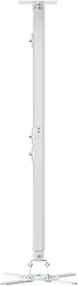 suptek PR05LW Projector Ceiling Mount Long 360° Rotatable 90° Swivelling 90° Tiltable 780-1250 mm Ceiling Mount Projector Adjustable for Projectors up to 13.6 kg White