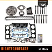 Timing Chain Kit Head Bolt Kit Head Gasket Set For 08 Dodge Grand Caravan 3.3L
