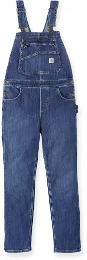 Carhartt Rugged Flex Relaxed Fit Denim Ladies Coverall, blue, Size S for Women