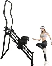 Vertical Climber, LED Stair Stepper Folding Vertical Cardio Exercise Climber Stair-Master for Exercise at Home Full Body Workout Machine with Adjustable Step Range Handlebar & Pedals Black