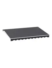 [Instahut] Retractable Folding Arm Awning Manual Sunshade 4.5Mx3M in Grey