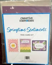 Creative Memories - Springtime Sentiments Trio Card Kit ~ Makes 3 Cards - NIP