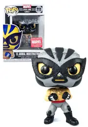 Funko POP! Marvel Lucha Libre #711 El Animal Indestructible (Metallic) - Limited Marvel Collector Corps Exclusive - New, Mint Condition