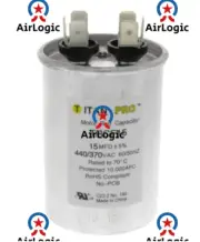 12710 Mars Mars2 Round Run Capacitor 15 uf MFD 370 volt