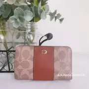 Coach C5870 B4NQ4 PVC Slim Card Case In Signature Canvas
