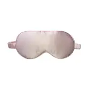 Silk Sleep Eye Mask for Men Women Soft Blindfold Mulberry Silk Sleep Mask for Travel Nap-Pink