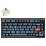 Keychron V1M-D3 V1 Max D3 75% Wireless Mechanical Keyboards Swappable RGB Backlight Brown Switch - Black Knob Version [V1M-D3]