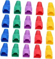 Ethernet Connector Caps 100 Pack Cable Connectors Boots Network Cable Protectors Data Cable Protective Sleeves Cable Management Supply