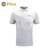 在飛比找ETMall東森購物網優惠-美國PGA 新品高爾夫服裝 男士短袖t恤 翻領設計吸濕排汗 