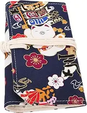 Ipetboom Accounting Book Case Journal Binder Office Binder Cover Crochet Hooks Case Journal Notebooks Cover Cloth Hardcover Notebook Cover Appointment Planner Cover Diary Notepad Metal Blue