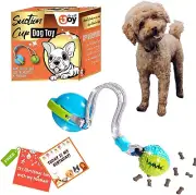 Tug of War Dog Toy Multifunction Interactive Puppy Rope Toy w/Ball Suction Cup
