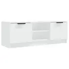 Tv Cabinet White 102X35x36.5 Cm Engineered Wood Wood TV Stands & Entertainment U