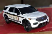 Kitbash Police Interceptor Utility 1/64 United States Secret Service Slick Top