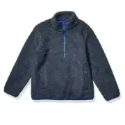 Amazon Essentials XL Boy’s Polar Fleece Lined Sherpa Quarter-Zip Jacket
