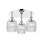 Innovations Lighting 916-3C-10-18 Colton Flush Colton 3 Light - Chrome