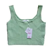 Supre, Giselle Square Neck Crop Top,Size L