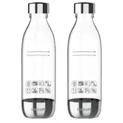 2pc Philips Carbonating 0.5L Twin Reusable Drinking Sparkling Water Bottles